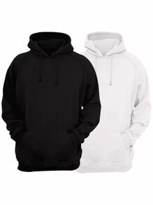 Men Sweatshirts - 黑與白 - 查看 1