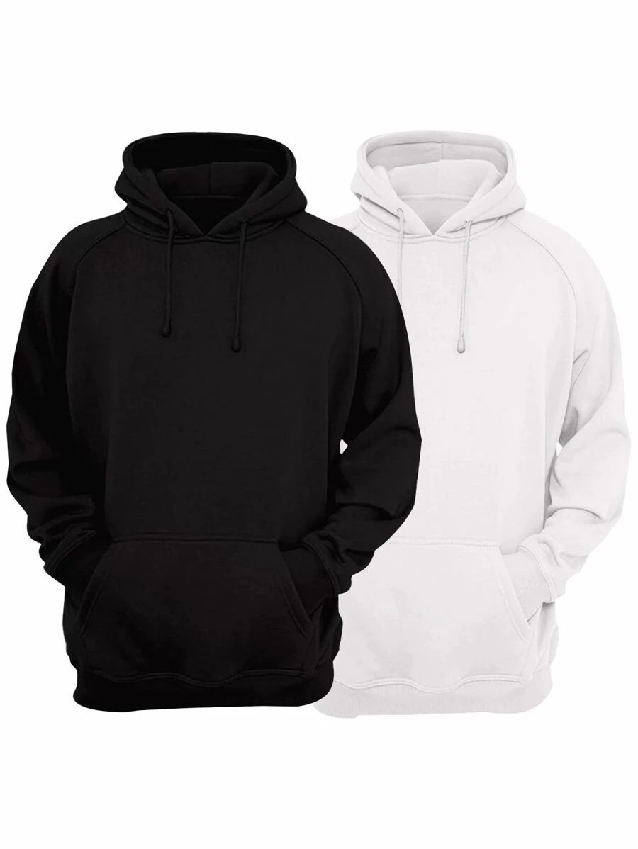 Men Sweatshirts - 黑與白 - 查看 1