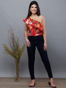 Women Blouses - Đỏ - Xem 3