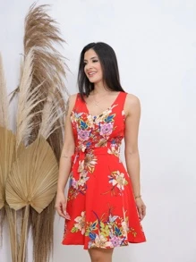 Women Dresses - 紅色 - 查看 4