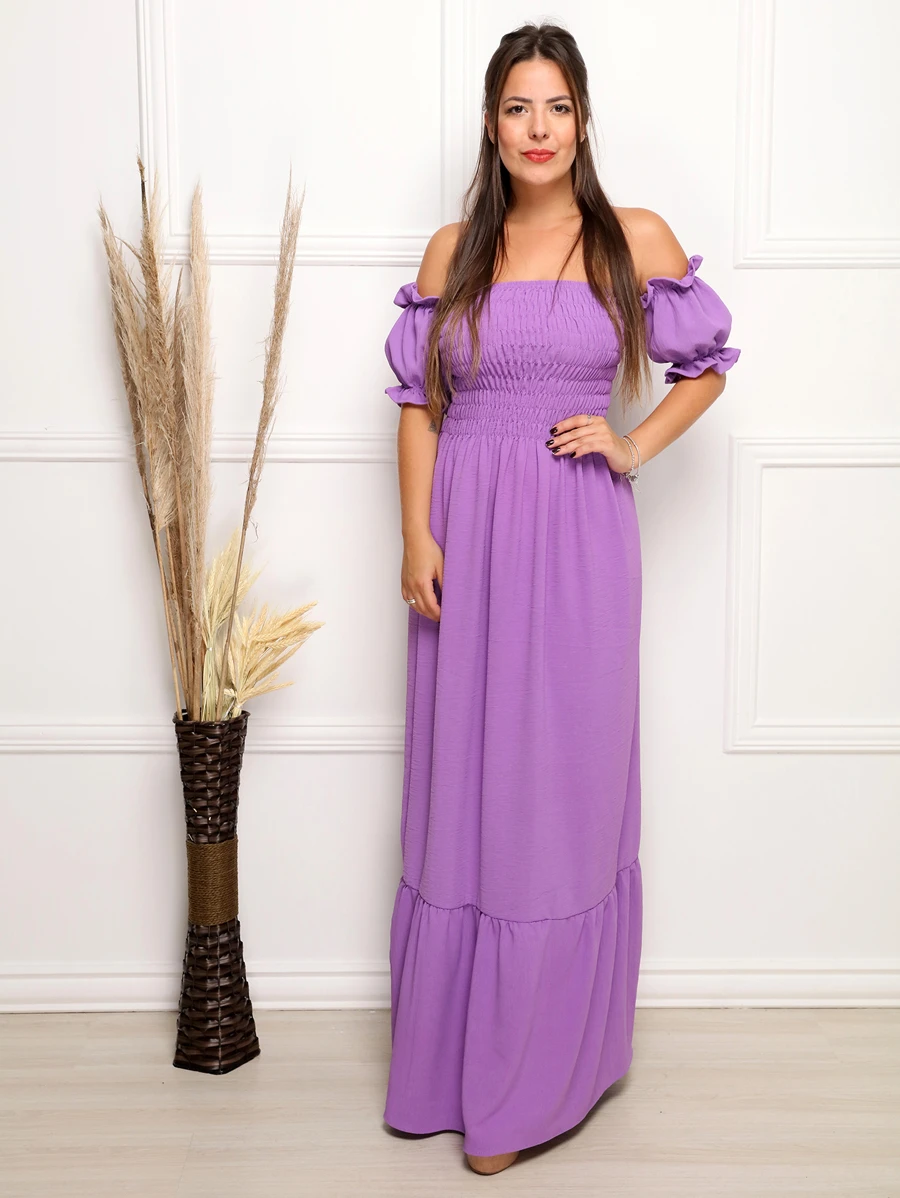 Women Dresses - 紫色 - 查看 1