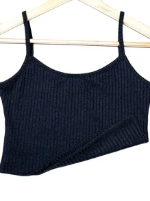 Women Tank Tops & Camis - 黑色 - 查看 3
