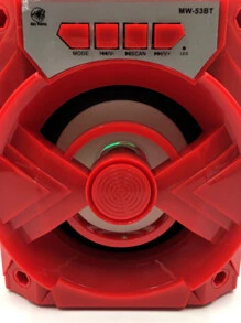 Caixa de som  portátil MW-53BT - Vermelho - Visão 8
