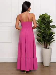 Women Dresses - 玫紅色 - 查看 2