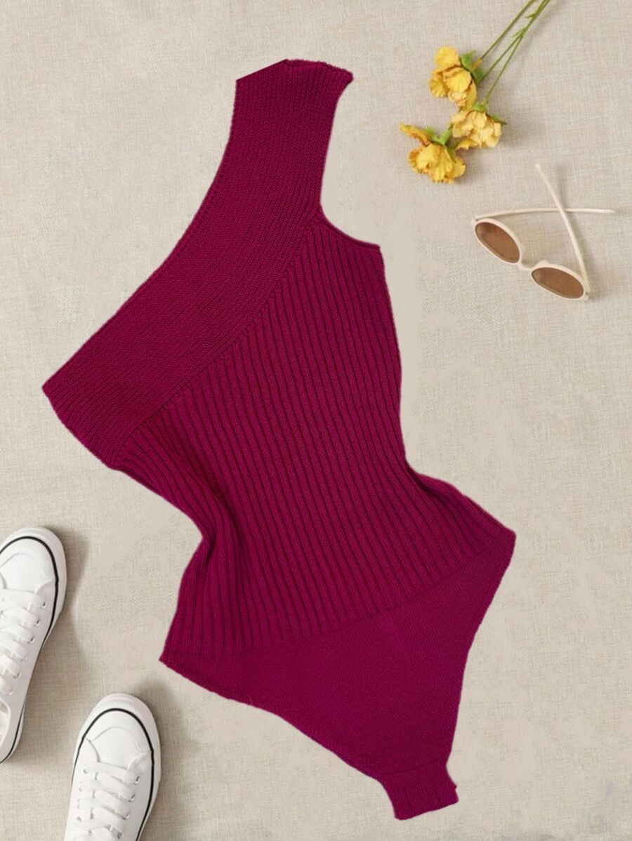 Women Sweater Co-ords - 中紫紅色 - 查看 1