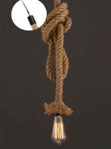 Rustic Design Pendant Light, Retro Rope Ceiling Chandelier, Sisal Rope, 1 Meter - Màu nâu  Mocha - Xem 4