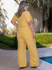 Plus Size Co-Ords - Yellow - View 2