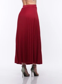 Women Skirts - Màu Đỏ Sâu - Xem 3