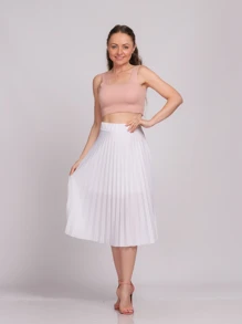 Women Skirts - 白色 - 查看 1