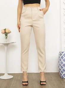 Women Pants - Màu be - Xem 4