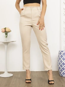 Women Pants - Màu be - Xem 5