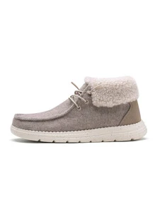 Women's Ankle Fur Lace-Up Warm Boots