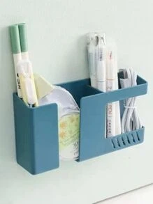 Rosalyra Beauty Suporte Porta Celular e Controle Remoto Multiuso Suportes Organizador Universal Plástico Duplo 2 em 1 Com Adesivo de Fixação Dupla Face