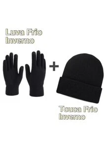 Kit de Inverno Luva mais touca-Unissex