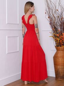 Women Dresses - Đỏ - Xem 4