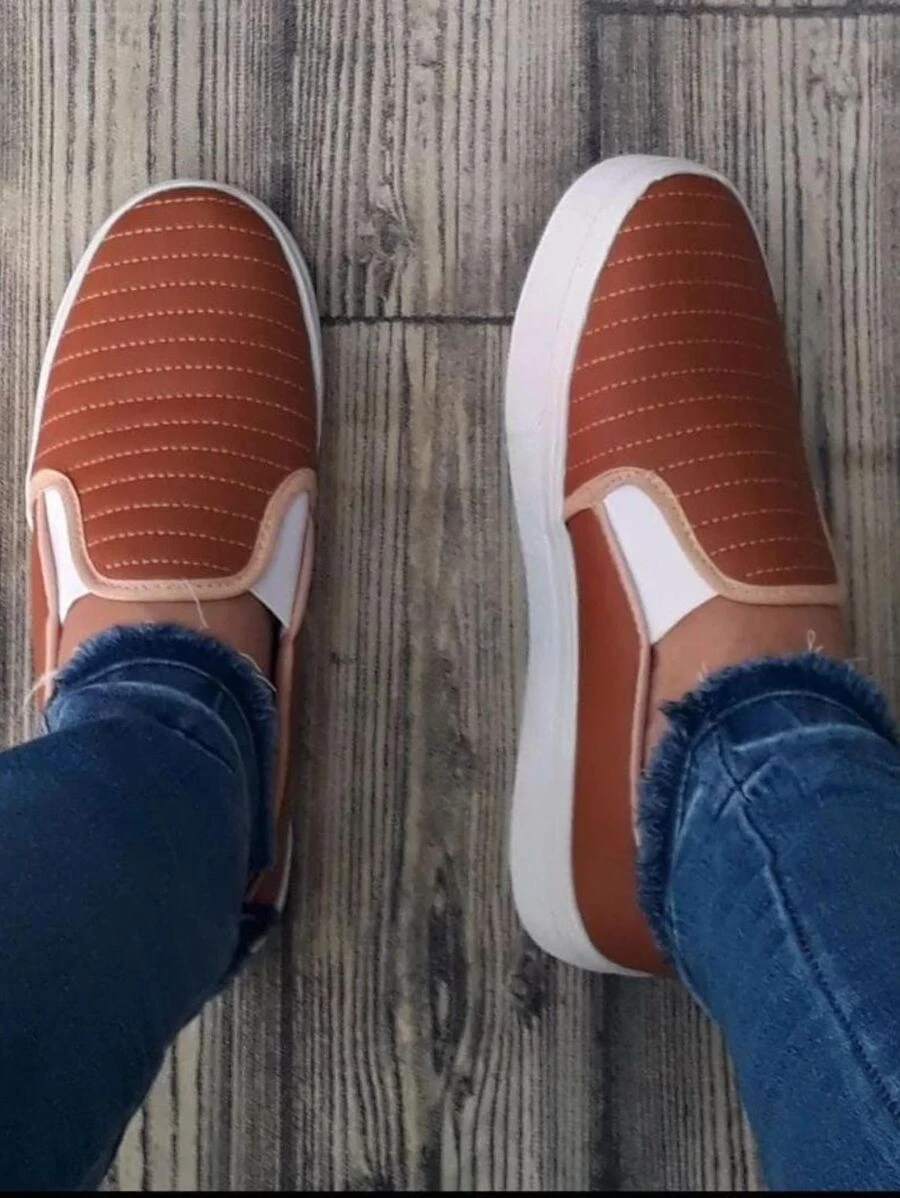 Women Casual Shoes - 駝色 - 查看 1