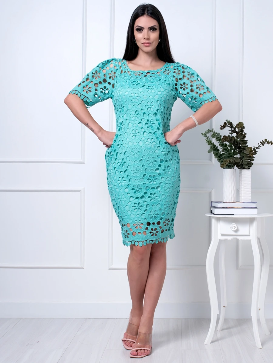 Women Dresses - 薄荷藍 - 查看 1