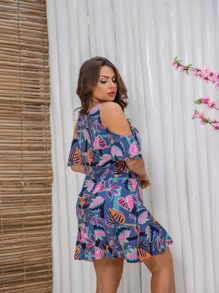 Women Dresses - 藍色 - 查看 2