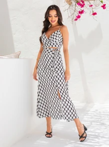 Women Two-piece Outfits - 黑色 - 查看 5