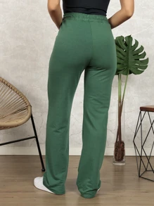 Women Sweatpants - Dark Green - View 2