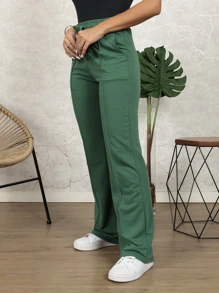 Women Sweatpants - Dark Green - View 4