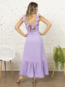 Women Dresses - 淡紫色 - 查看 5