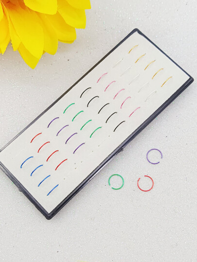 40 Piercing De Nariz Argolinha Aço Atacado