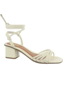 Women Heeled Sandals - 米色 - 查看 2