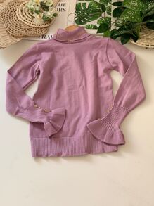 Women Sweaters - 紫丁香色 - 查看 2