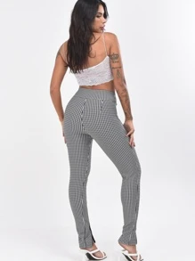 Women Pants - 黑與白 - 查看 2