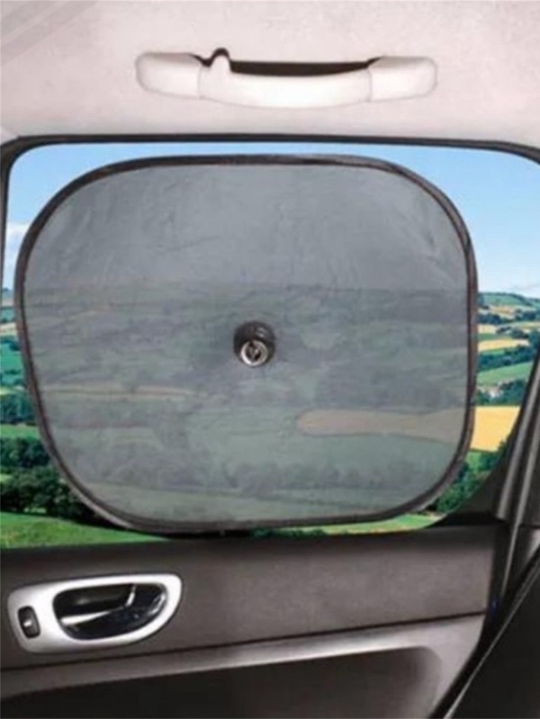 Protetor Solar 2 Unidades Tapa Sol Carro Vidro Lateral Criança Bebê Com Ventosa