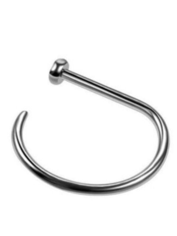Piercing Argola Dring para Nariz em Titânio SHEIN Brasil