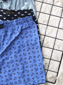 Kit 3  Canção Underwear Comfortable Men's Sleep Shorts Boxer - Assorted Prints And Colors - Nhiều màu - Xem 10