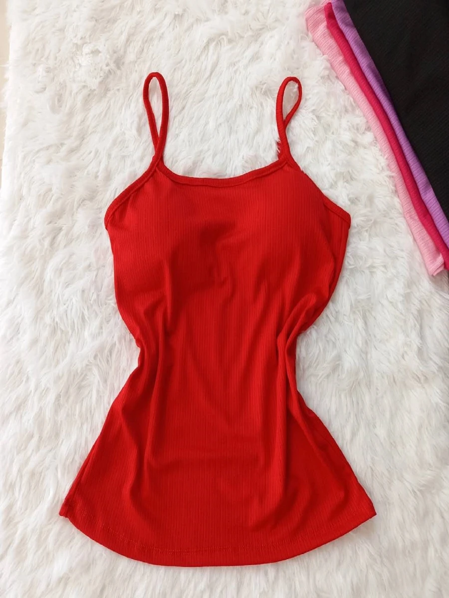 Women Tank Tops & Camis - Red - View 1