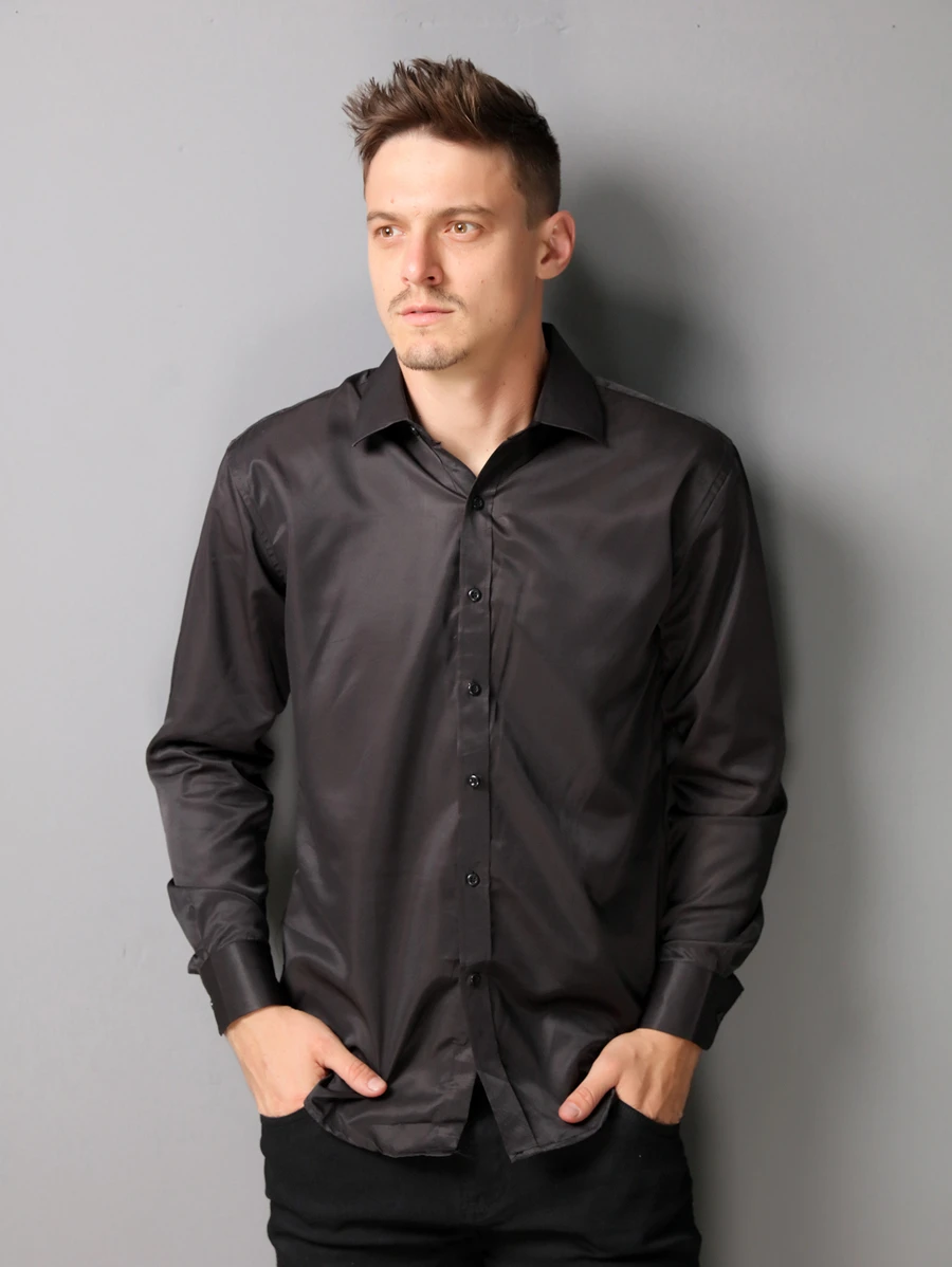 Men Shirts - Black - View 1