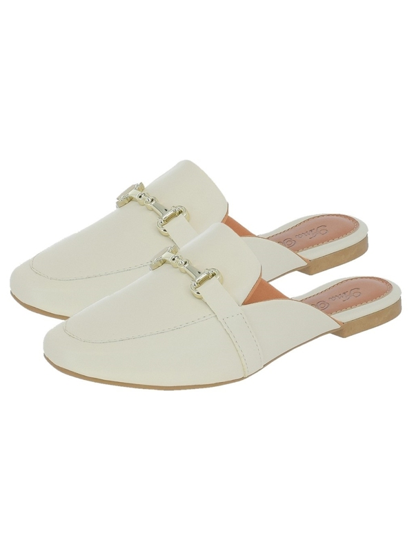 Sapato Mule Feminino Rasteiro Sandalia Feminina Bico Quadrado Super Confortável 132 Ana Brito