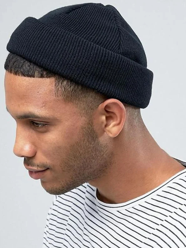 Touca Curtinha Gorro de Lã Raso Curta Lenhador Marinheiro