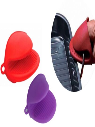 1 Par Luva De Silicone P/ Cozinha Forno Térmica Pegador Proteção