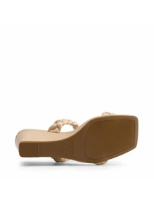 Plataformas y sandalias de cuña para mujer - Albaricoque - Ver 8