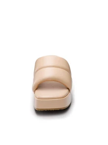 Women's Slip On Slides Cute Walking Comfort Wedges Platform Sandals