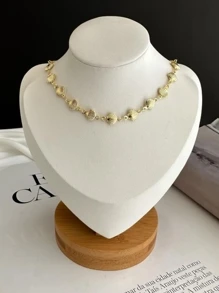 Choker Gargantilha Concha Conchinhas Banhado a Ouro 18k