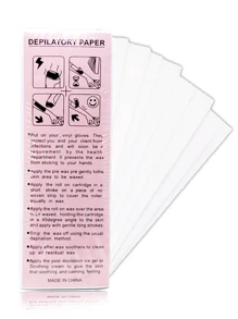 Papel De Cera Para Depilación Paquete Con 100 Piezas - Blanco - Ver 1