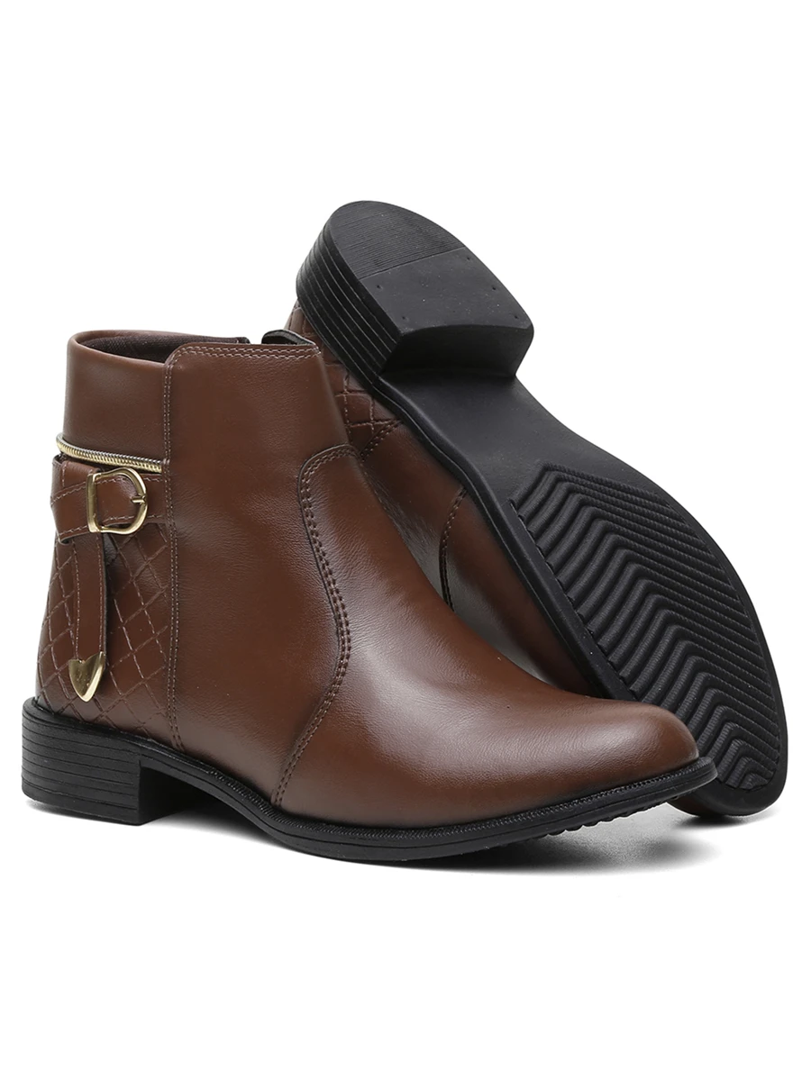 Women Fashion Boots - Mocha Brown - View 1