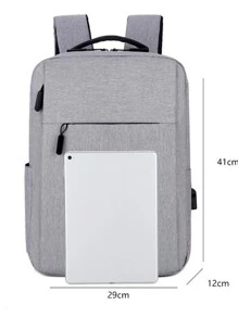 Mochila Masculina de Viagem Passeio Reforçada com  Case para Notebook Bolsa com Cabo USB