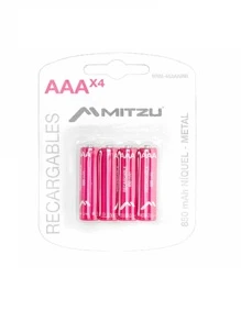 AAA O Triple A Rechargeable Batteries 1.2v High Capacity 850 MAh - 粉色 - 查看 2