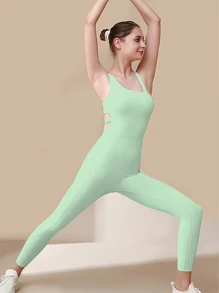 Enterizo Deportivo Largo - Verde - Ver 1