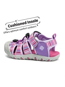 Boys Girls Closed-Toe Outdoor Summer Sport Sandals(Toddler/Little Kid/Big Kid) - Màu tím - Xem 6