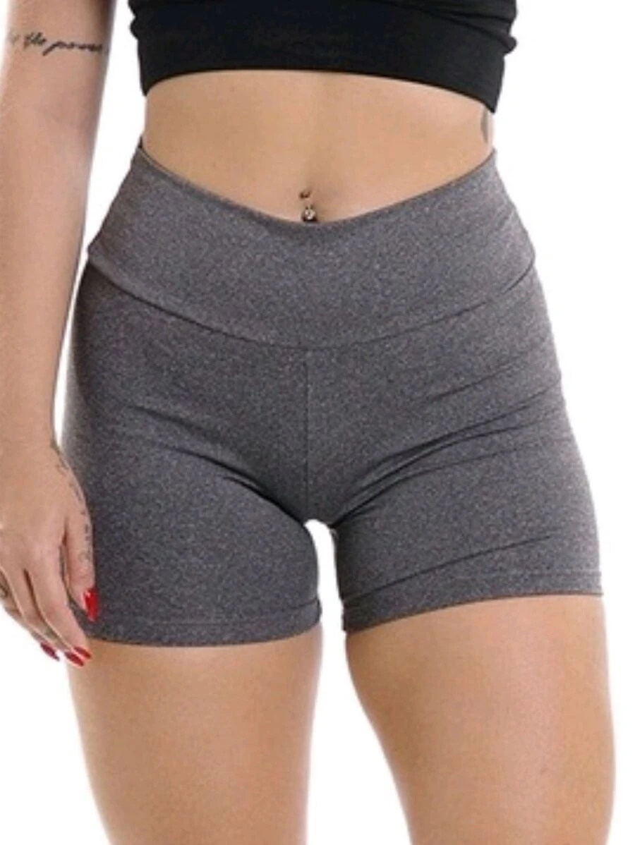 Women Sports Shorts - 灰色 - 查看 1