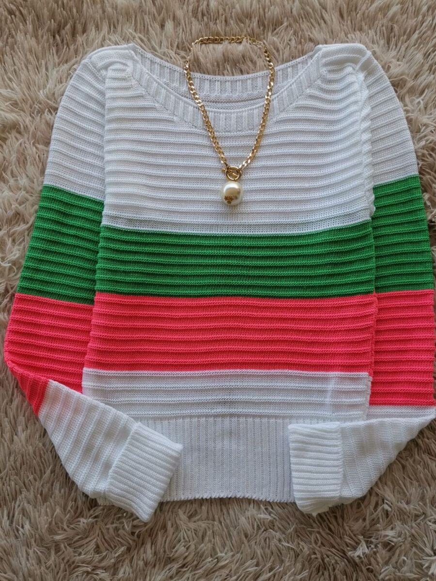 Women Sweaters - 白色 - 查看 1