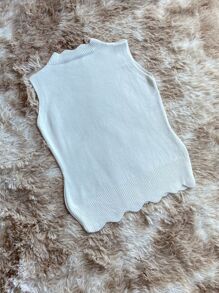 Women Knit Tops - trắng - Xem 2